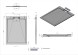 Vincea Поддон для душа из искусственного камня VST-4SRL1012G, 1000*1200*25, серый