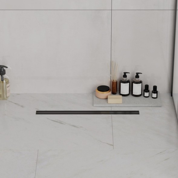 Paini Душевой лоток Slim Line 500 мм D50, черный матовый