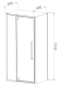 Vincea Душевой уголок Слим-Н (Slim-N) VSR-4SNP9012CLB, 1200*900, черный, стекло прозрачное
