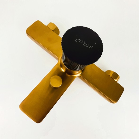 Paini 18PJ111PZ Смеситель для ванны Домус , брашированные золото/чёрный