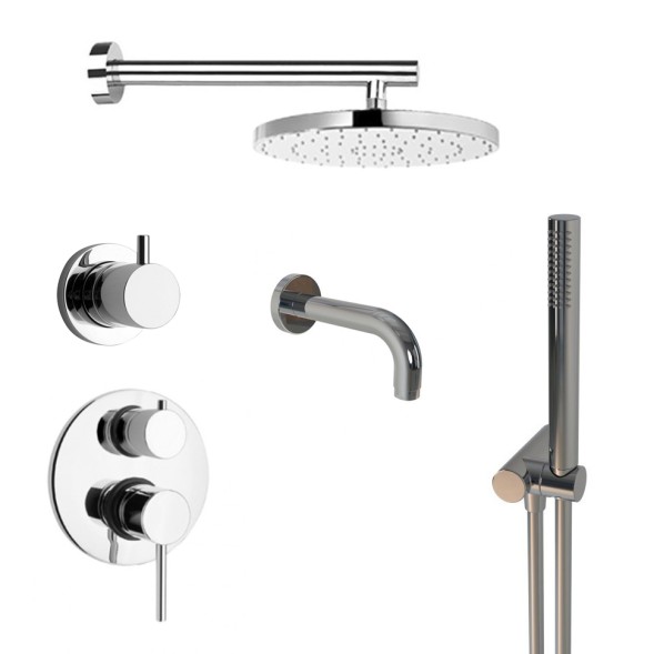 Paini Комплект на 3 потребителя Cox , для ванны/душа, хром