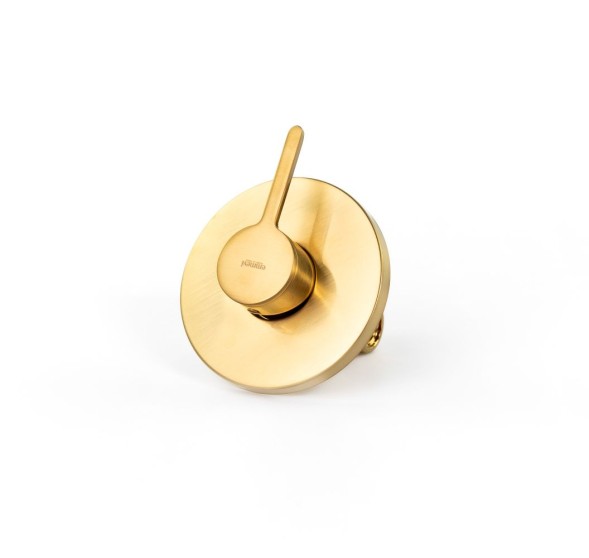 Emmevi Filobrass, встраиваемый в стену однорычажный смеситель для душа, цвет брашированное золото 85009/ORS