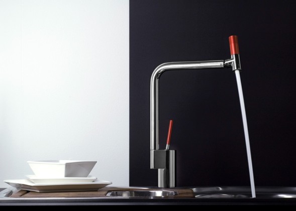 Смеситель для кухни Webert Kitchen 360 TS920302784, красный