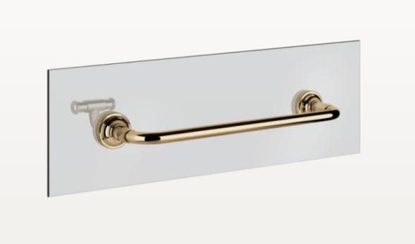 Gessi Полотенцедержатель, VENTI20, для крепления на стекло, шгв 345*87*45, цвет теплая бронза  65511#735