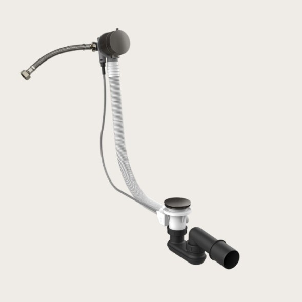 Gessi Слив перелив, Technical Accessories, длина троса, мм 800, цвет  брашированный хром 01080#147
