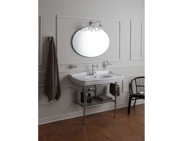 Консоль Stil Haus Elite, для ванной комнаты с раковиной, цвет хром