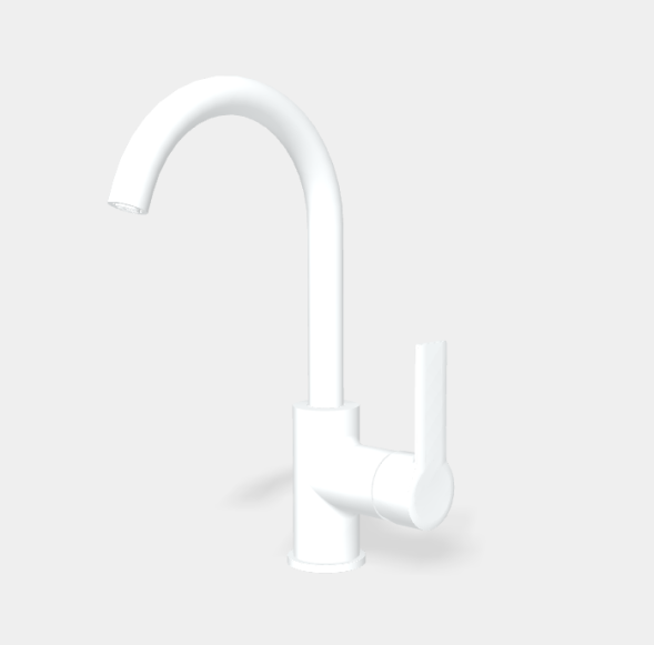 Смеситель для раковины, Fima Carlo Frattini, Mast, цвет-белый матовый F3151BS