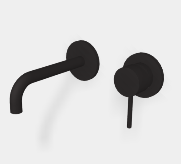 Смеситель для раковины, Fima Carlo Frattini, Spillo Up, цвет-чёрный матовый F3051WX9NS