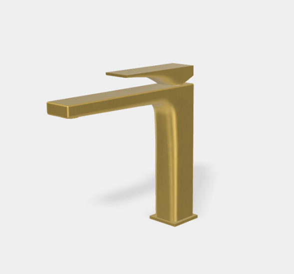 Смеситель для раковины, Fima Carlo Frattini, Zeta, цвет-золото брашированное F3961LNOS