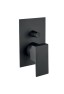 Fiore Kube, встраиваемый в стену однорычажный смеситель для душа на 2 выхода, цвет черный матовый