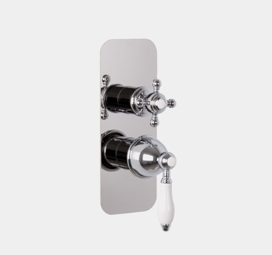 Смеситель для душа, Fima Carlo Frattini, Herend, на 2/3 потребителя, цвет-античная бронза/белый F5409X6BR