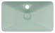 Раковина ISVEA SistemaY Clear накладная ШГВ 644*395*125 отверстия для смесителя 1 цвет мятно зеленый матовый 10SY50065-2T