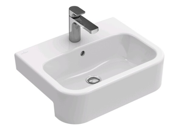 Villeroy&amp;Boch Раковина, Architectura, шг 500*380, отверстия для смесителя-1, цвет-альпийский белый 43735001