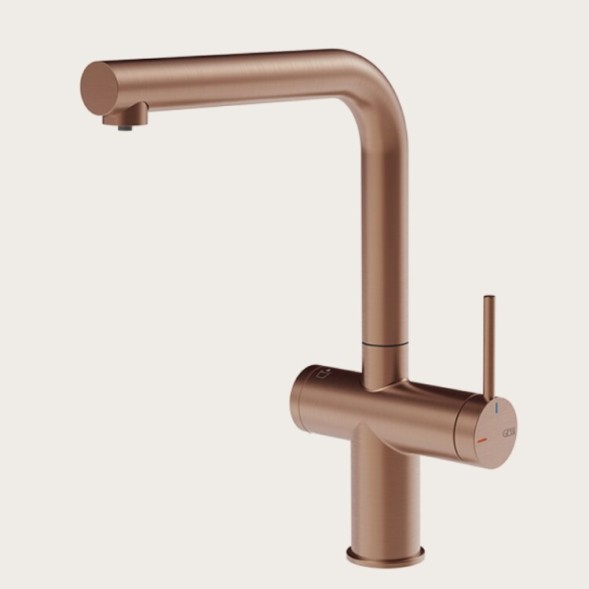 Gessi Смеситель для кухни, Inedito Filtered, цвет медь матовая
