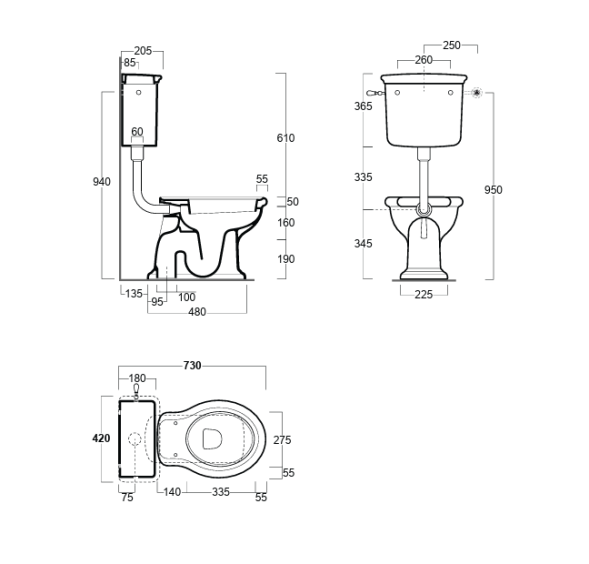 Унитаз SIMAS LANTE напольный приставной или к бачку с горизонтальным сливом цвет белый LA02