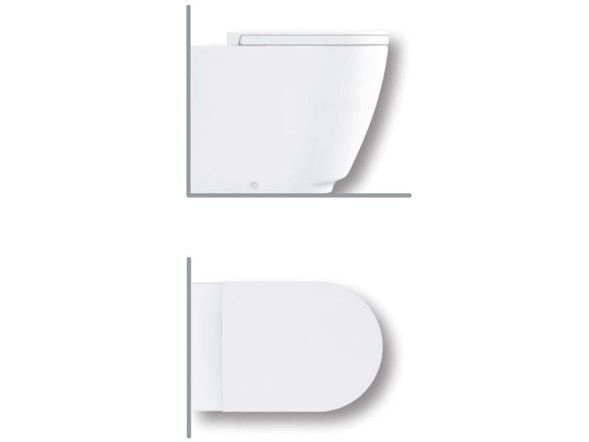 Унитаз HATRIA Fusion A0Y1ZA25 напольный безободковый слив универсальный цвет белый матовый