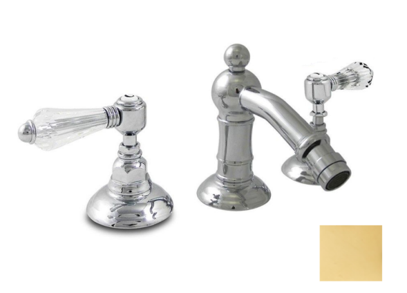 Nicolazzi Смеситель для биде Cristallo Liberty 1415 GO 34 цвет золото