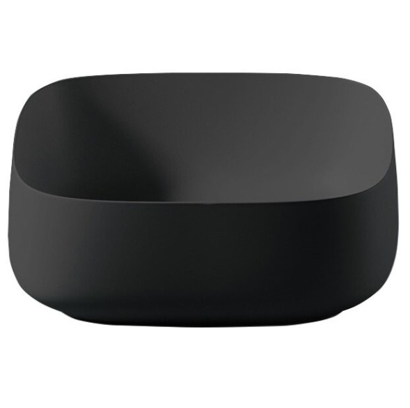 Раковина Artceram Cognac Quadro накладная без отверстий  цвет черный COL007 03 00