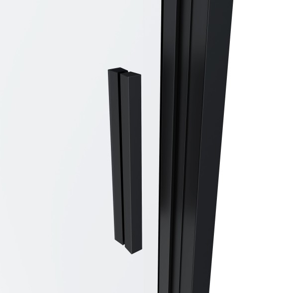 Vincea Душевая дверь Альфа Alpha VDS3-3AL900CLB, 900, черный, стекло прозрачное