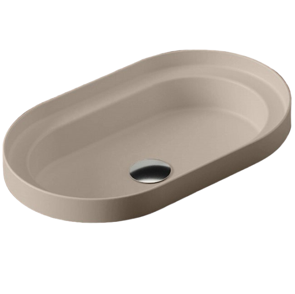 Раковина Artceram Fuori Scala полувстраиваемая без отверстий  цвет Brown matera TFL033 41 00