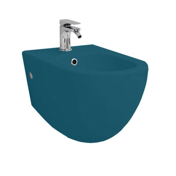 Биде Artceram File 2.0 подвесной  с одним отверстием цвет petrolio FLB001 42 00