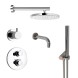 Paini Комплект на 3 потребителя с термостатом Cox , для ванны/душа, хром