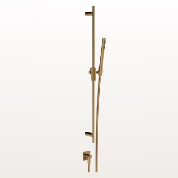 Gessi Душевой гарнитур, Inverso Rigato, 23, цвет брашированный никель 73541#149