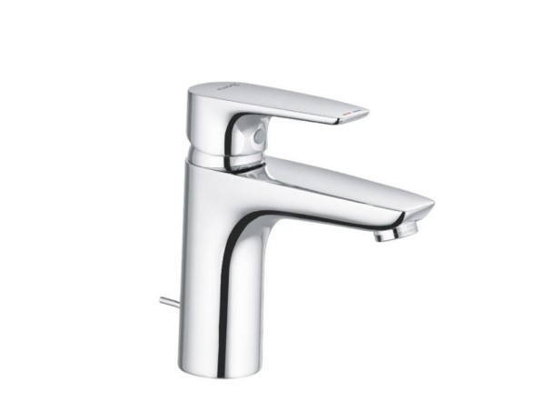 Смеситель KLUDI PURE&amp;SOLID 342900575 для раковины на одно отверстие однорычажный с донным клапаном