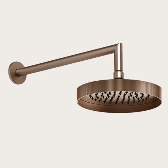 Gessi Верхний душ, Rigato, 218*218, цвет медь матовая  63548#708