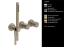 Gessi Смеситель для душа, Habito, Habito Bath Shower, цвет Никель матовый 70438#149
