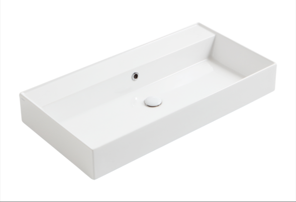 Раковина SIMAS AGILE подвесная или накладная без отверстий цвет белый AG91.0