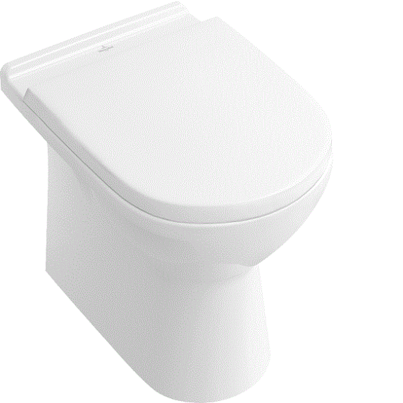 Villeroy&amp;Boch Унитаз, O'Novo, приставной, шгв 360*650*400, CeramicPlus, цвет-альпийский белый 565710R1