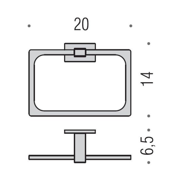 Полотенцедержатель COLOMBO DESIGN LOOK B1631.HPS1 кольцо цвет нержавеющая сталь