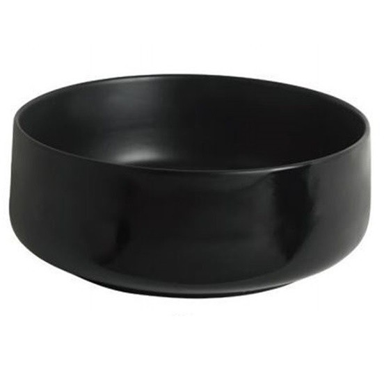 Раковина Artceram Cognac Quadro накладная без отверстий  цвет черный матовый COL004 17 00