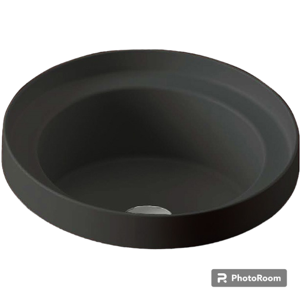 Раковина Artceram Fuori Scala полувстраиваемая без отверстий  цвет черный матовый TFL032 17 00