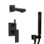 Paini Комплект на 2 потребителя Grazia , для ванны с ручным душем, черный брашированный PVD