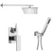 Paini 21CRSET26911SH Комплект для душа Грация на 2 потребителя, с лейкой для душа и верхним душем, встраиваемый, хром