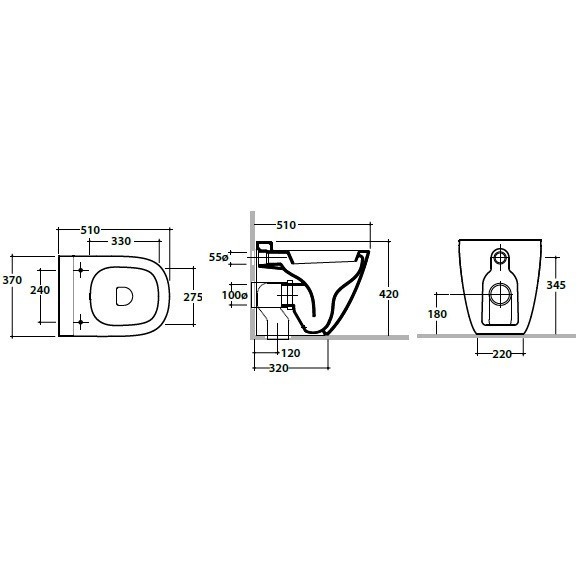 Унитаз GLOBO STOCKHOLM напольный приставной цвет белый LA002BI