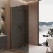 Vincea Душевая перегородка Волк-Ин (Walk-In) VLSW-1H110CGBN, 1100*2000, брашированный никель, стекло тонированное