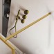 Vincea Душевая перегородка Волк-Ин (Walk-In) VSW-1HP110FLBG, 1100*2000, брашированное золото, стекло рифленое