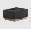 Gessi Мыльница, Rettangolo, шгв 105*85*56.5, цвет чёрный#черный металл  20826#706