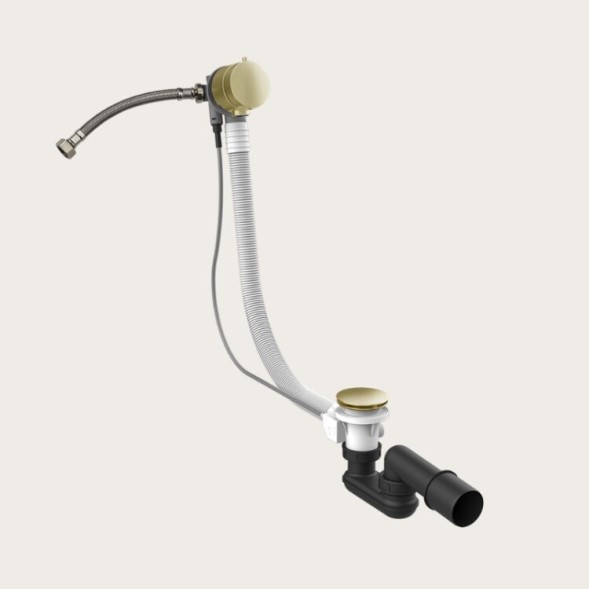 Gessi Слив перелив, Technical Accessories, длина троса, мм 800, цвет брашированная бронза PVD  01080#726