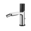 AQG Tube, однорычажный смеситель для биде, без донного клапана, цвет хром-черный матовый