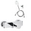 AQG Tube, однорычажный смеситель для душа, c набором для душа SET-I, цвет хром