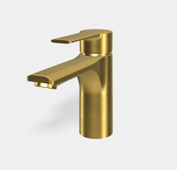 Смеситель для раковины, Fima Carlo Frattini, Mast, цвет-брашированное золото F3131OS