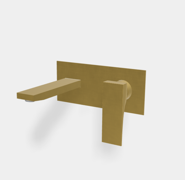 Смеситель для раковины, Fima Carlo Frattini, Zeta, цвет-золото брашированное F3971WX5OS