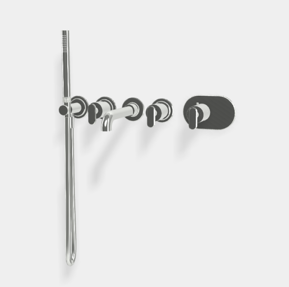 Смеситель для ванны и душа, Fima Carlo Frattini, Park Lane, цвет-хром F1379X2CR