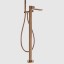 Gessi Смеситель для ванны и душа, Inverso Rigato, напольный, цвет медь матовая  73528#708