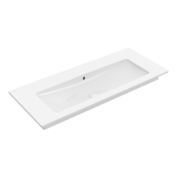 Villeroy&amp;Boch Раковина, Venticello, шгв 800*500*120, отверстия для смесителя-отсутствуют, CeramicPlus, цвет-камень белый (Stone White) 41048JRW