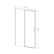 Vincea Душевая дверь Дайс (Dice) VDS-4D140CL, 1400, хром, стекло прозрачное